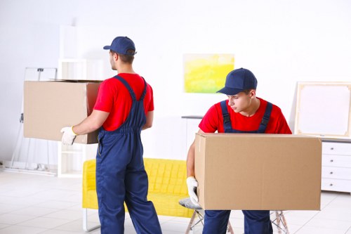 Office removals team planning a local move in West Kensington